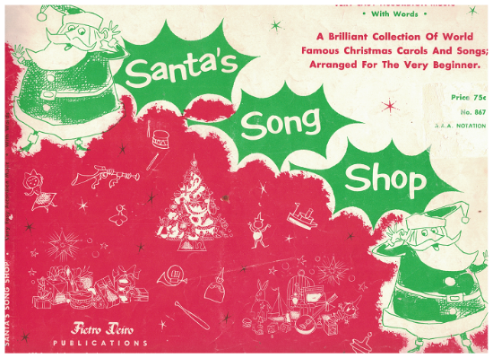 Picture of Santa's Song Shop, very easy accordion 