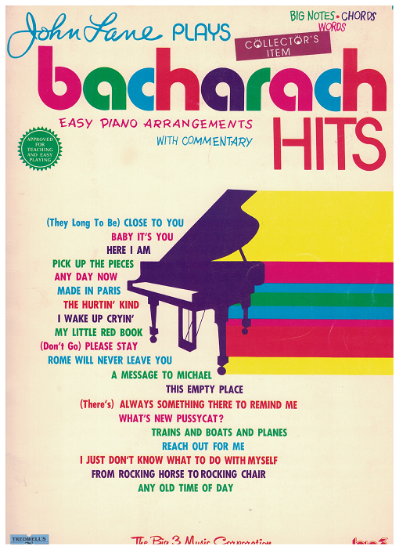 Picture of John Lane Plays Bacharach Hits