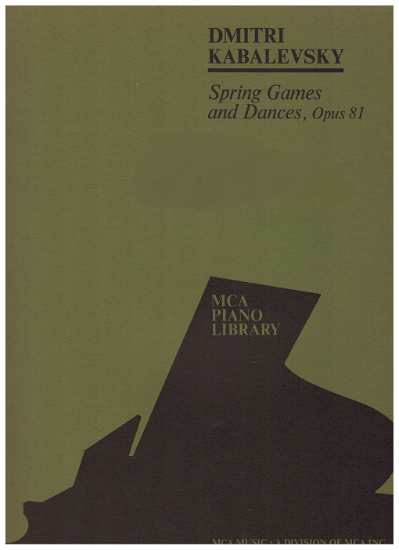 Picture of Spring Games & Dances Opus 81, Dmitri Kabalevsky, ed. Marcel G. Frank, piano solo