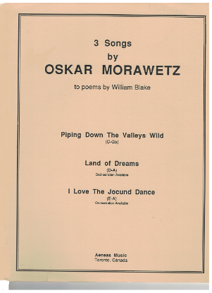 Picture of 3 Songs to Poems by William Blake, Oscar Morawetz, high voice 