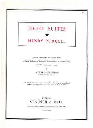 Picture of Eight Suites for Harpsichord, Henry Purcell, edited Howard Ferguson