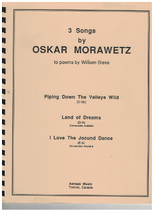 Picture of Three Songs by Oscar Morawetz to poems by William Blake, high voice
