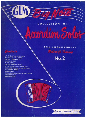 Picture of Gem Big Note Collection of Accordion Solos Book 2, arr. Robert C. Haring
