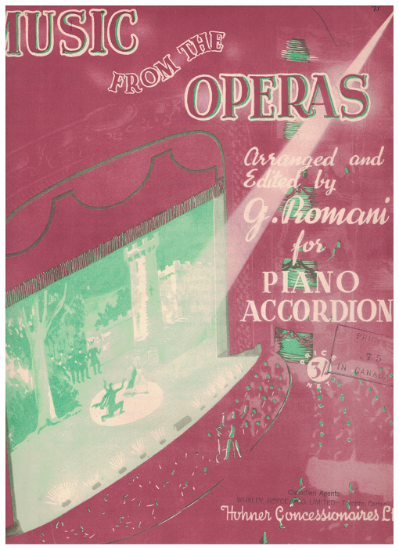 Picture of Music from the Operas, arr. for accordion by G. Romani