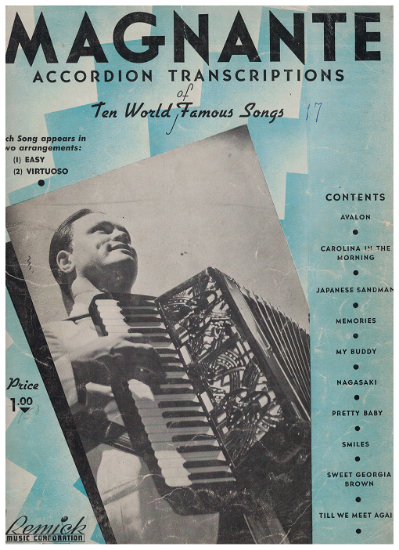 Picture of Accordion Transcriptions of Ten World Famous Songs, Charles Magnante 