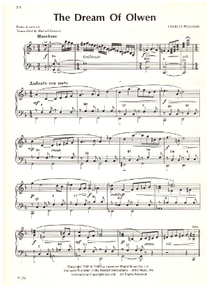 Picture of The Dream of Olwen, Charles Williams, arr. for accordion solo by Michael Edwards