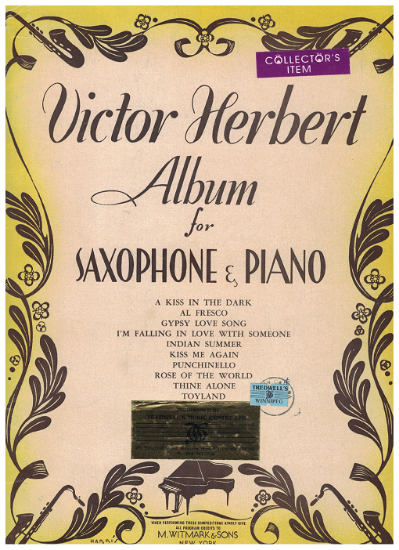 Picture of Victor Herbert Album for Alto Saxophone & Piano, arr. Jean Gossette 