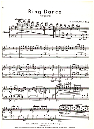 Picture of Ring Dance, T. Kuula Op. 26 No. 1, piano solo 