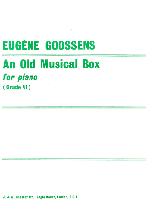 Picture of An Old Music Box, Eugene Goossens, piano solo