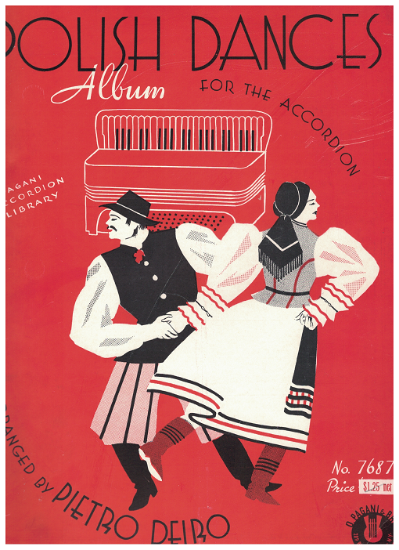 Picture of Polish Dances (red cover), arr. Pietro Deiro, accordion