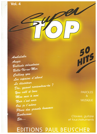 Picture of Super Top 50 Hits Vol. 4, European Pop Songs, chord organ