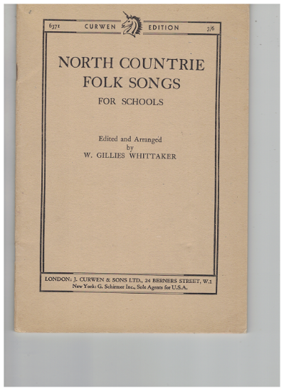 Picture of North Countrie Folk Songs for Schools, arr. W. Gillies Whittaker