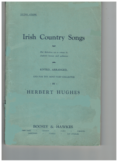 Picture of Irish Country Songs Vol. 2, arr. Herbert Hughes