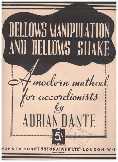 Picture of Bellows Manipulation & Bellows Shake for Accordion, Adrian Dante