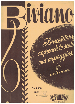 Picture of Elementary Approach to Scales & Arpeggios for Accordion, Joe Biviano & Victor Leone