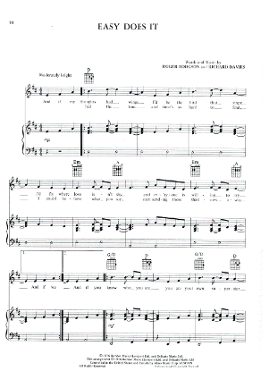 Picture of Easy Does It, Roger Hodgson & Richard Davies, from "Crisis What Crisis", recorded by Supertramp, sheet music, pdf copy