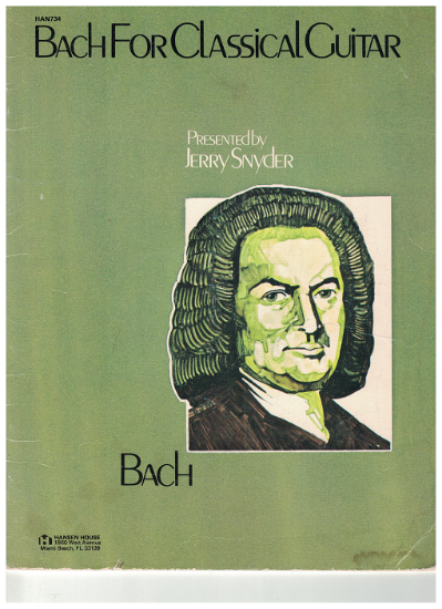 Picture of Bach for Classic Guitar, ed. Jerry Snyder