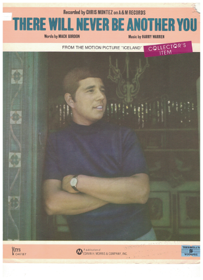 Picture of There Will Never Be Another You (1966 edition), Mack Gordon & Harry Warren, recorded by Chris Montez