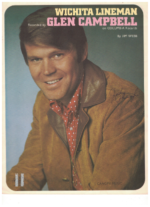 Picture of Wichita Lineman, Jim Webb, recorded by Glen Campbell