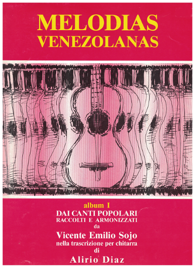 Picture of Venezualan Melodies Vol. 1, compiled by Vicente Emilio Sojo, arr. for classical guitar by Alirio Diaz