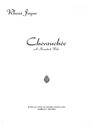 Picture of Chevauchee (A Horseback Ride), Rhene Jaque, piano solo 