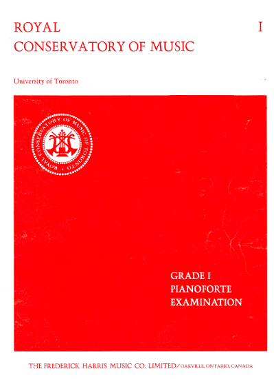 Picture of Royal Conservatory of Music, Grade  1 Piano Exam Book, 1981 Edition, University of Toronto