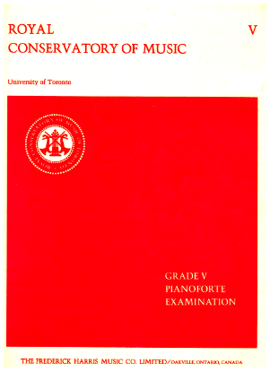 Picture of Royal Conservatory of Music, Grade  5 Piano Exam Book, 1981 Edition, University of Toronto