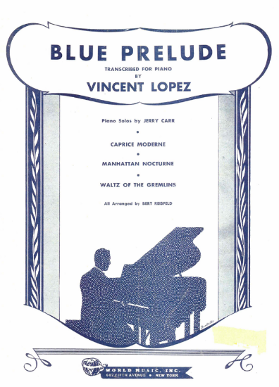 Picture of Blue Prelude, Joe Bishop, transcr. Vincent Lopez, piano solo