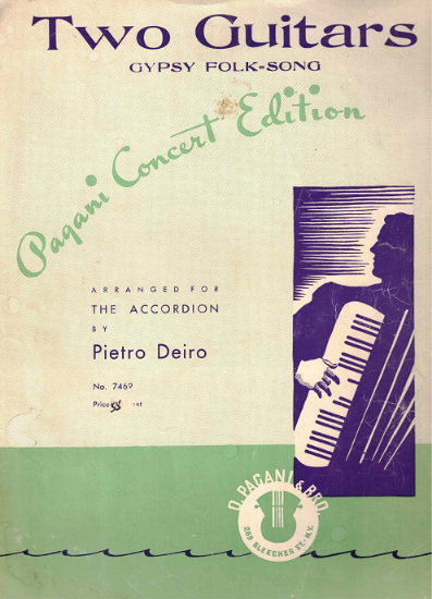Picture of Two Guitars, Gypsy Folk Song, Pagani Concert Edition, Pietro Deiro, accordion solo 
