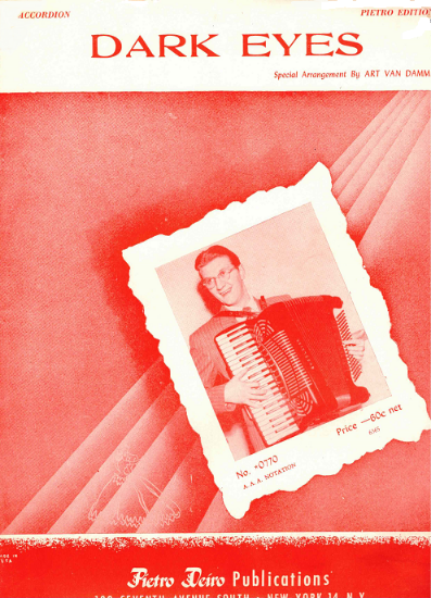 Picture of Dark Eyes, folk song arr. Art Van Damme, transcribed by Gordon E. Lofgren, accordion solo