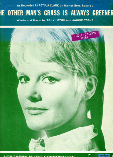 Picture of The Other Man's Grass is Always Greener, Tony Hatch & Jackie Trent, recorded by Petula Clark