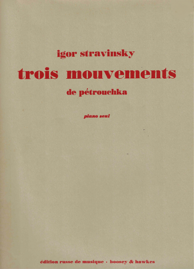 Picture of Trois Mouvements de Petrouchka, Igor Stravinsky, piano solo