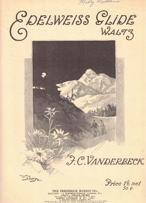 Picture of Edelweiss Glide Waltz, F. C. Vanderbeck, easy piano solo 