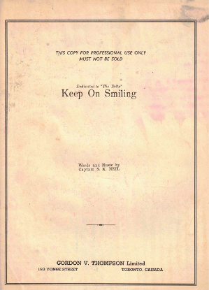 Picture of Keep on Smiling, dedicated to "The Delts", Capt. S. K. Neil