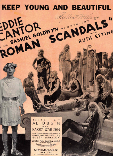 Picture of Keep Young and Beautiful, from movie "Roman Scandals", Al Dubin & Harry Warren