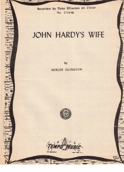 Picture of John Hardy's Wife, Mercer Ellington, piano solo
