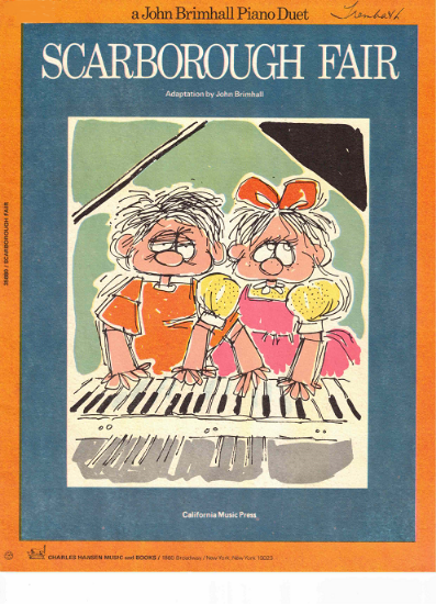 Picture of Scarborough Fair, English folksong (Simon & Garfunkel), arr. John Brimhall, easy piano duet