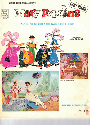 Picture of Mary Poppins, Richard & Robert Sherman, Walt Disney movie selections, arr. John Brimhall, easy piano 
