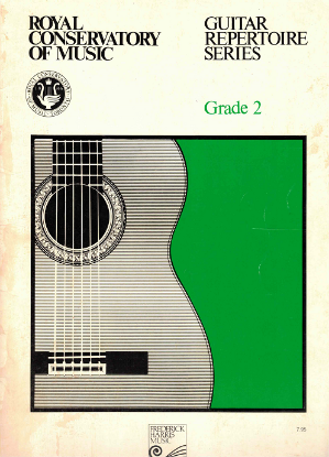 Picture of Guitar Grade 2 Exam Book, Repertoire & Studies, 1980 & 1983 Edition, Royal Conservatory of Music, University of Toronto