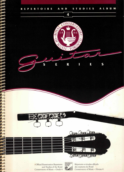 Picture of Guitar Grade 4 Exam Book, Repertoire & Studies, 1990 Edition, Royal Conservatory of Music, University of Toronto
