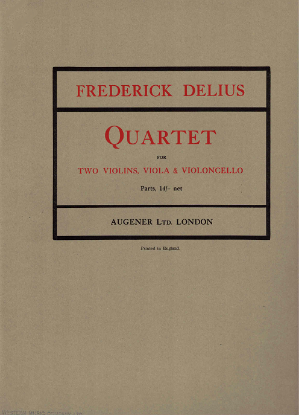 Picture of Quartet, Frederick Delius, string quartet