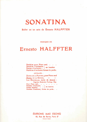 Picture of Sonatina, from ballet "Danza de la Gitana", Ernesto Halffter, piano solo Buechner