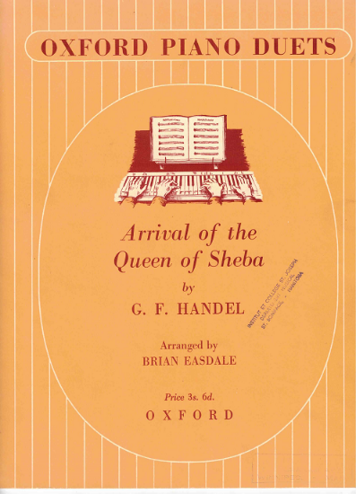 Picture of Arrival of the Queen of Sheba, G. F. Handel, arr. for piano duet by Brian Easdale