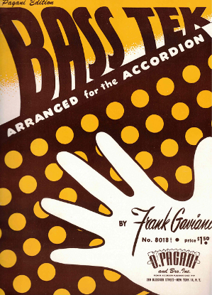 Picture of Bass Tek, advanced left-hand studies for accordion, Frank Gaviani