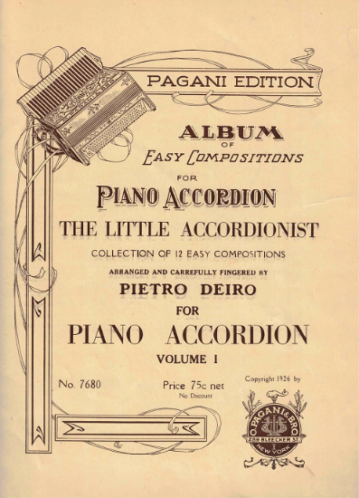Picture of Album of 12 Easy Compositions for Accordion Vol. 1, arr. Petro Deiro