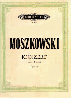 Picture of Concerto in E Major Opus 59, Moritz Moszkowski, piano duo