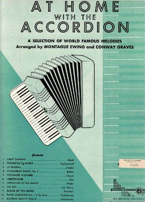 Picture of At Home With the Accordion, A Medley of World Famous Tunes, arr. Monatague Ewing & Conway Graves, accordion solo medley