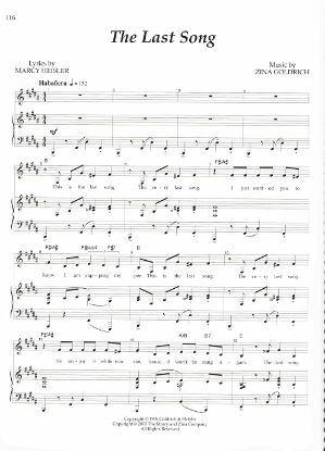 Picture of The Last Song, Marcy Heisler & Zina Goldrich, pdf copy 