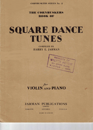 Picture of The Cornhuskers Book of (Canadian) Square Dance Tunes, arr. Harry E. Jarman, violin & piano 