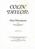 Picture of Five Miniatures for Pianoforte, Colin Taylor